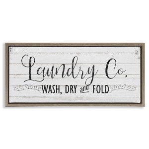 Stupell Industries Laundry Wash Dry & Fold, 31" x 14" - 1 of 4