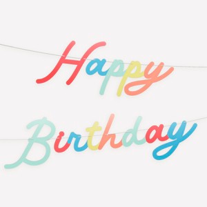 Meri Meri Bright Personalisable Birthday Garland Set (9' with excess cord - Pack of 1) - 1 of 4