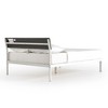 Full KERA Metal & Wood Platform Bed Frame with Angled Headboard, Mellow - 2 of 4