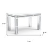HomeRoots 31" Silver Wood Dining Table - 3 of 4