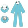Elerevyo Women's Pre-Tied Ribbon Elegant Brooch Pin Bow Tie - 3 of 4