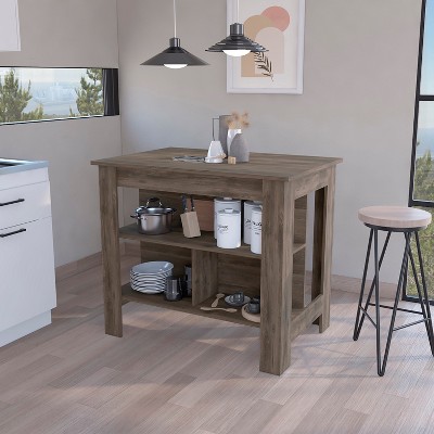 Xiyuyeu Large Kitchen Island With Storage Space With Extra Large ...