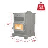 Ashley Hearth Pellet Stove Home Heater WiFi & Bluetooth Control, AP5622-W, Black - 3 of 4