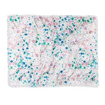 Jacqueline Maldonado Magic Terrazzo Woven Throw Blanket Pink/Blue - Deny Designs