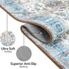 4x6 Washable Area Rug Non Slip Low Pile Living Room Rug Vintage Non-Shedding Floor Mat - 3 of 4