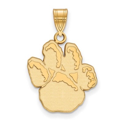 Black Bow Jewelry 14k Yellow Gold Pittsburgh Panthers NCAA Large Pendant