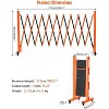 Expandable Metal Barricade, Adjustable Safety Barrier with Wheels, Folding Traffic Fence for Crowd Control, Portable & Heavy-Duty Construction Gate - 2 of 4