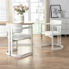 Racxily Upholstered Dining Chairs Set of 2, Fabric Armchairs, 265 LBS Weight Capacity - 2 of 4