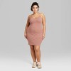 Women's Strappy Bodycon Knit Dress - Wild Fable™ Brown 2X