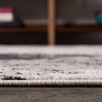 Storm Abstract Reversible Area Rug in Gray/Cream - Easy Care