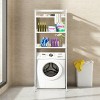 Costway 3-shelf Over-the-toilet Storage Rack Bathroom Shelf Organizer ...