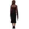 INSPIRE CHIC Women's Sequin Shawls and Wraps for Evening Dresses Fringed Sparkly Scarf 1Pc - 2 of 4