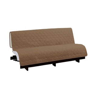 Reversible 3 in 1 Furniture Protector Mocha/Cream - Sure Fit, Brown