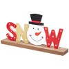 Northlight Wooden Snowman Tabletop Christmas Sign - 9.5" - 4 of 4