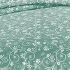 Collections Etc Lightweight Floral Scroll Plissé Bedspread - 3 of 3