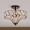 16" x 16" x 13" Maica 4 Light Crystal Semi Flush Mount, ETL Listed - Warehouse Of Tiffany - 3 of 3