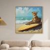 Art Remedy Cheetah Surfer Chic Coastal Wall Art Framed - 2 of 4