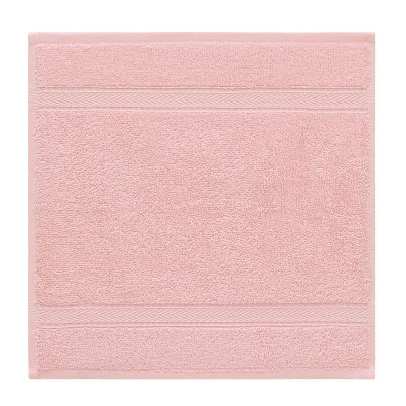 6pc Turkish Cotton Sinemis Terry Bath Towels Pink/White - Linum Home Textiles, 5 of 11