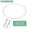 Unique Bargains Metal Electroplating Macrame Crafting Crafts Hoop 12 Pcs - 2 of 4