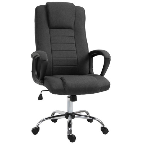 Vinsetto Executive Office Chair High Back Computer Desk Chair With  Headrest, Lumbar Support, Padded Armrest And Retractable Footrest, Gray :  Target