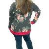 Women's Floral Leopard Weekender Tee - honeyme - 2 of 2
