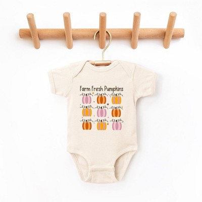 The Juniper Shop Farm Fresh Pumpkins Chart Baby Bodysuit