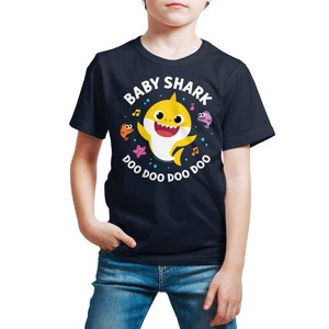 Boys' - Baby Shark - Baby Shark Doo Doo Doo Doo Short Sleeve Graphic T-Shirt - 1 of 4