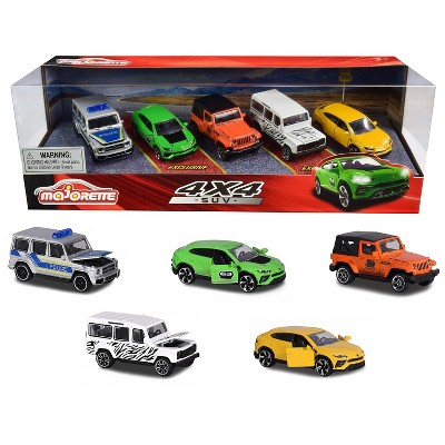 4x4 SUV Giftpack 5 piece Set 1/64 Diecast Model Cars by Majorette