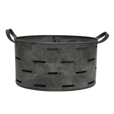 Galvanized Metal Utensil Caddy - Foreside Home & Garden