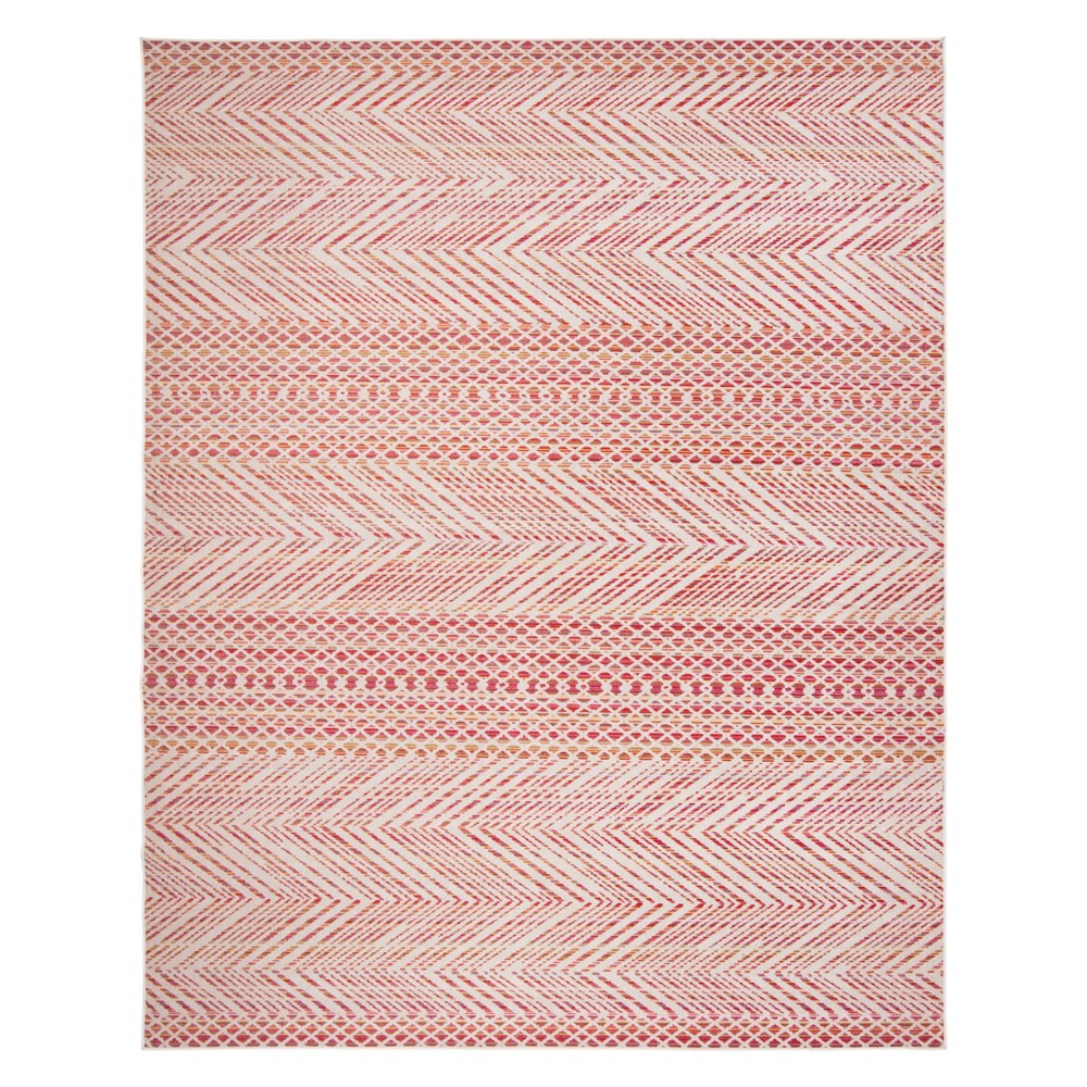 9'x12' Geometric Loomed Area Rug Pink - Safavieh