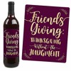 Big Dot of Happiness Elegant Thankful for Friends - Friendsgiving Thanksgiving Party Decor for Women and Men - Wine Bottle Label Stickers - Set of 4 - image 4 of 4