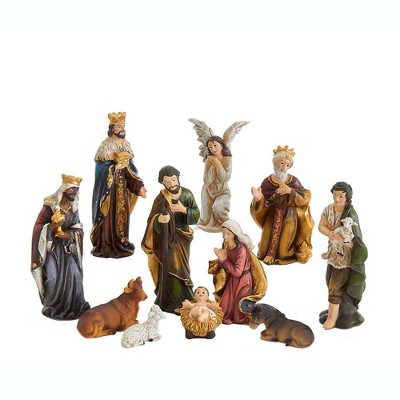 Kurt Adler 3.25" Resin Nativity Figurine, 11 Piece Set