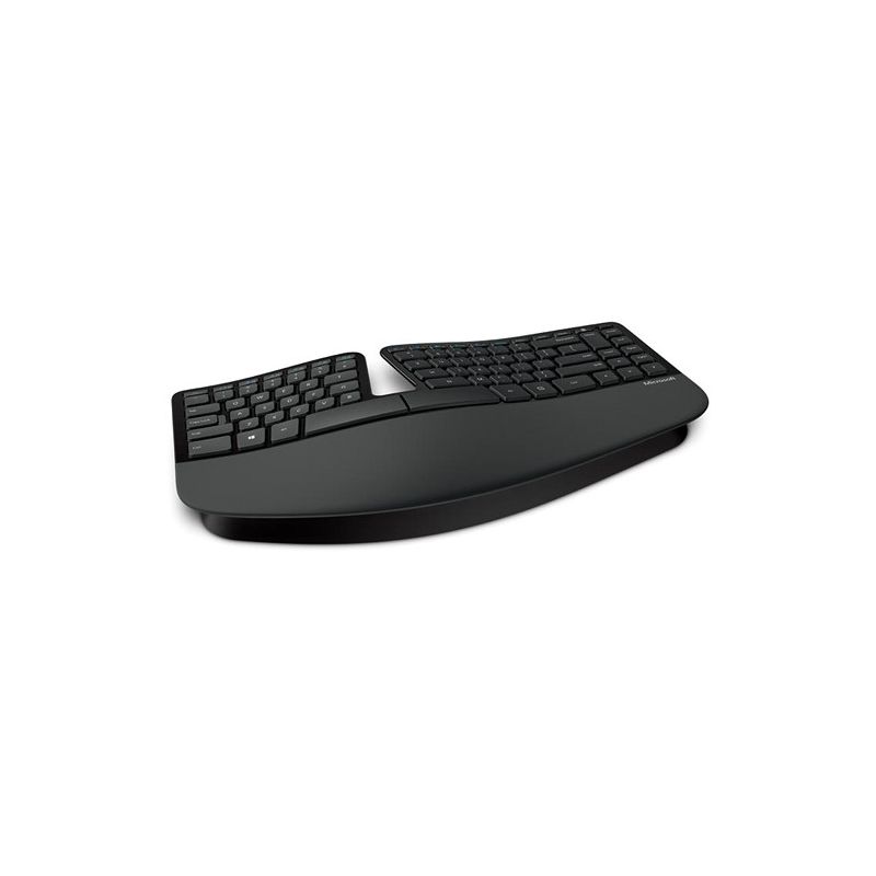 Microsoft Sculpt Ergonomic Keyboard Black - Wireless USB - Cushioned Palm Rest - Split Keyset - Natural Arc Key Layout - Dome Keyboard Design, 5 of 6