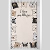 NoJo I Love Your Little Face Bears 100% Cotton Photo Op Nursery Fitted Crib Sheet - White - 3 of 4