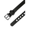 Allegra K Women's Belt PU Leather Skinny Plus Size Punk Rock Style Grommet Waist Belts - 2 of 4