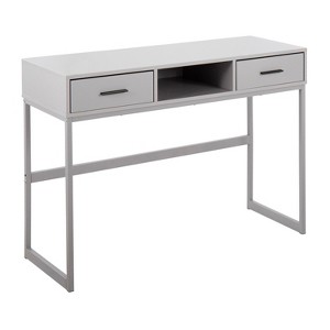 Lyngins Narrow Entryway Table with 2 Drawers and 1 Open Bottom Storage Shelf,Stylish Minimalist Console Table for Living Room - 1 of 4