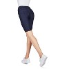 Memoi Tepki Denim-Look Bicycle Shorts - 3 of 4