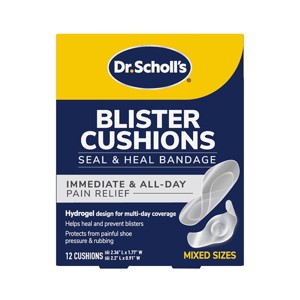 Dr. Scholl's Blister Cushions Seal and Heal Bandage Mixed Sizes Foot Pain Treatments - 12ct - 1 of 4