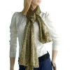 Slickblue Chic Leopard Pattern Silk Scarf in 3 Color Options – Soft, Lightweight, and Fashionable Scarf, 2 Sizes - 3 of 4