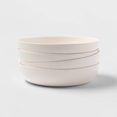 48oz 4pk Plastic Redington Dinner Bowls White - Threshold™