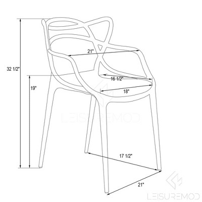 Milan Modern Clear Plastic Dining Chair with Elegant Wire Design