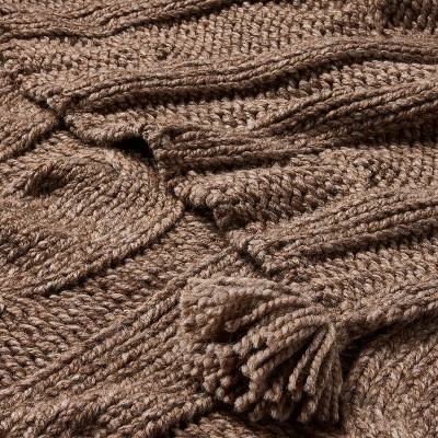 Cable Knit Throw Blanket - Hearth &amp; Hand with Magnolia