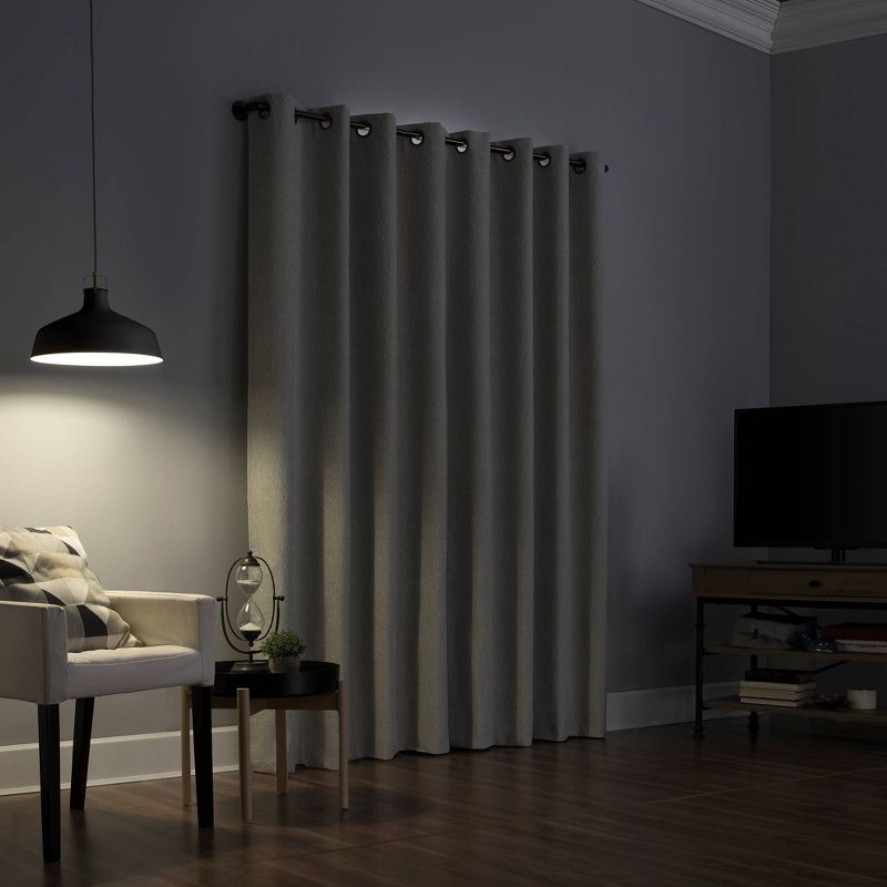 Noir Dimensional Thermal Extreme 100% Blackout Grommet Curtain Panel - Sun Zero, 3 of 13