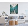 Kate & Laurel All Things Decor 28"x38" Sylvie Poipu Beach Kauai Framed Metallic Canvas Wall Art by Rachel Dowd: Coastal Scene - 3 of 3