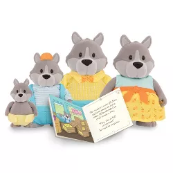 Li'l Woodzeez Miniature Animal Figurine Set - GrayPaws Wolf Family