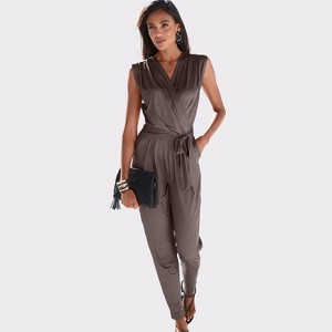 Women's Wrap Look Jumpsuit - LASCANA - 1 of 4