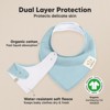 8pk Organic Baby Bandana Bibs, Baby Drool Bibs for Baby Boy, Girl, Baby Bibs for Infant, Newborn - 2 of 4