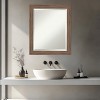 Amanti Art Pia Medium Brown Narrow Beveled Framed Bathroom Vanity Wall Mirror - 4 of 4