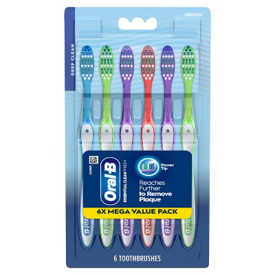 Oral-B Fresh and Clean Toothbrushes Medium - 6ct
