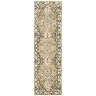 Oriental Weavers Florence 661I6 Beige/ Grey Indoor Area Rug - 2'3" x 7'6"